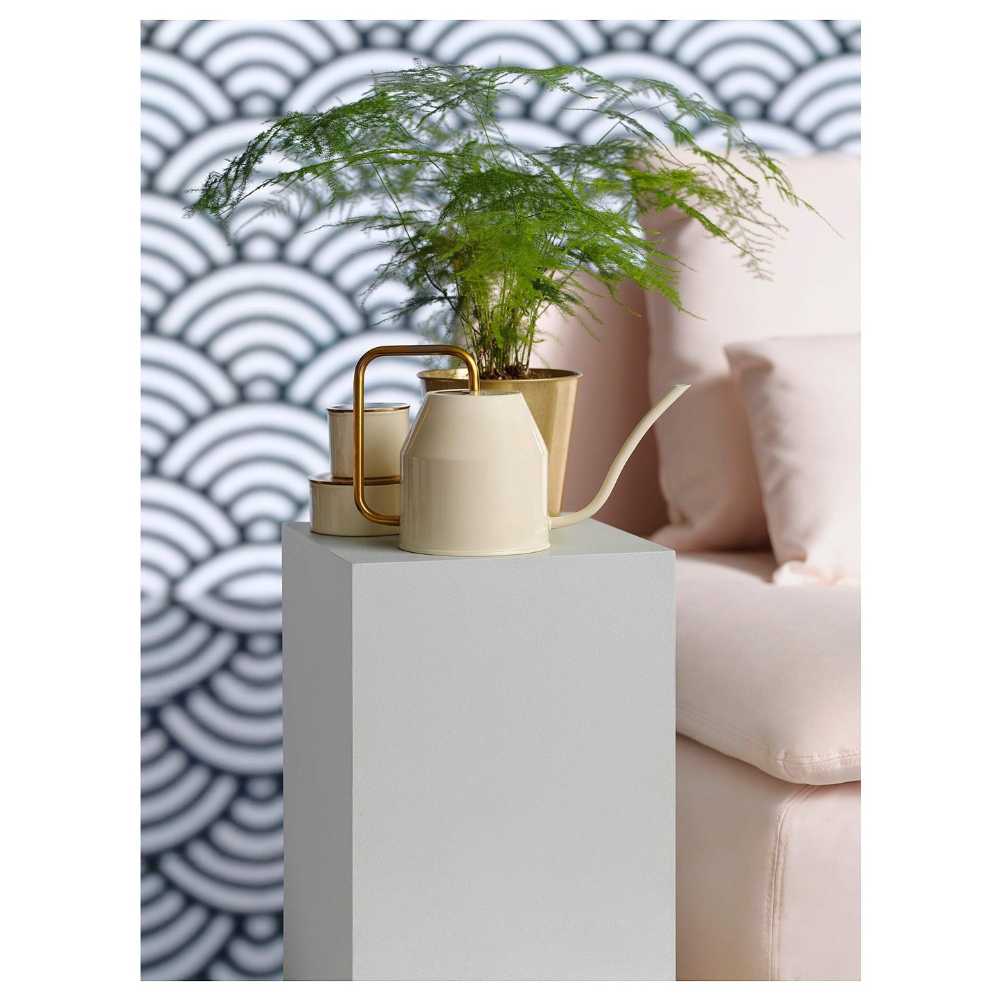 Ikea 403.941.18 Vattenkrasse Watering Can, Ivory, Gold