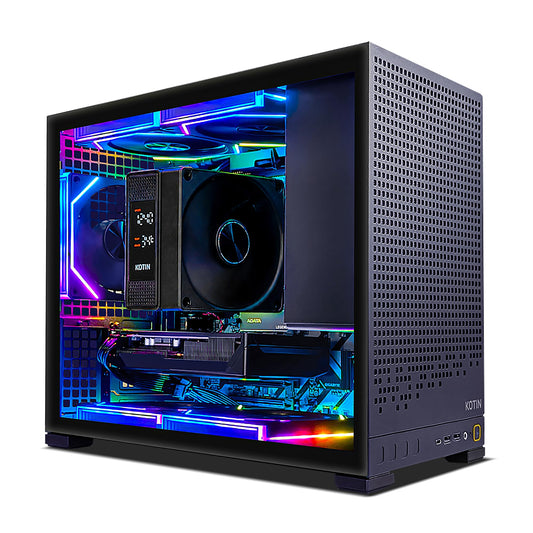 KOTIN Prebuilt Gaming PC Desktop Computer, AMD Ryzen 5 9600X up to 5.4GHz, GeForce RTX 5060 Ti 8GB GDDR7, 16GB DDR5-6000, 1TB PCIe 4.0 NVMe SSD, 650W 80+ Gold PSU, WiFi 7, Windows 11 Home