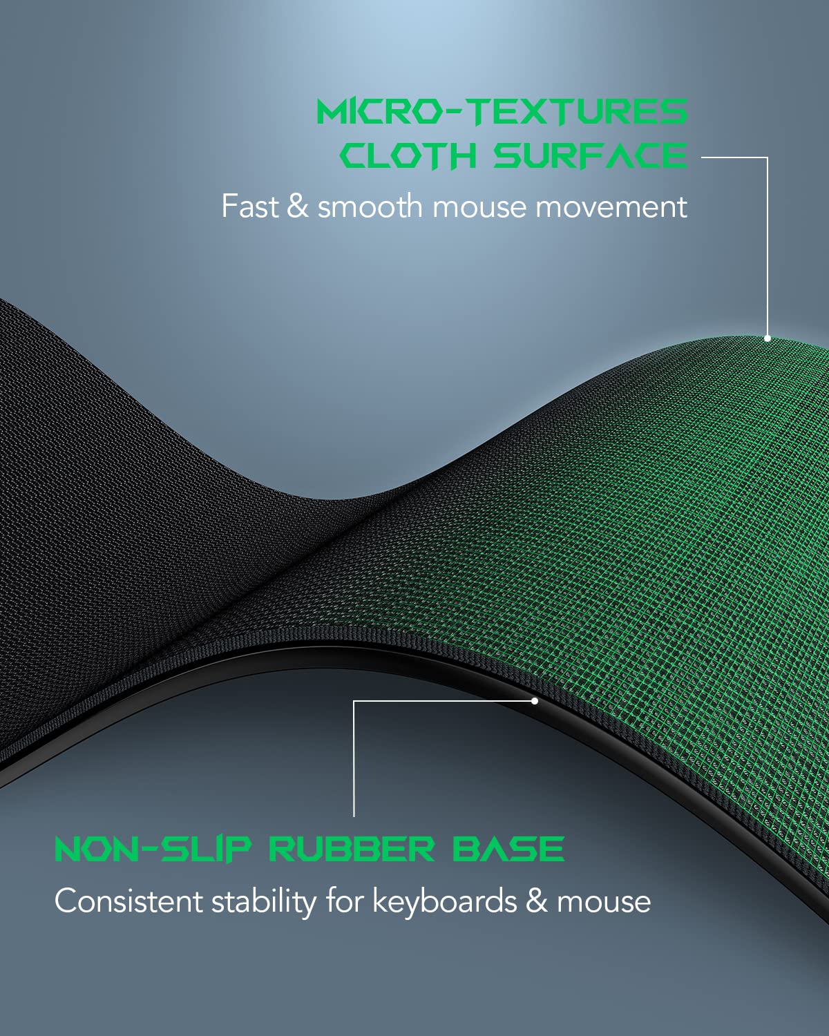 Black Shark Gaming Mouse Pad Desk Mat (31.5” x 11.8” x 0.15”) Mousepad with Superfine Fiber Surface Smooth, Non-Slip Rubber Base, Office Decor for Gamers, Office, Desk Pad Manta P2