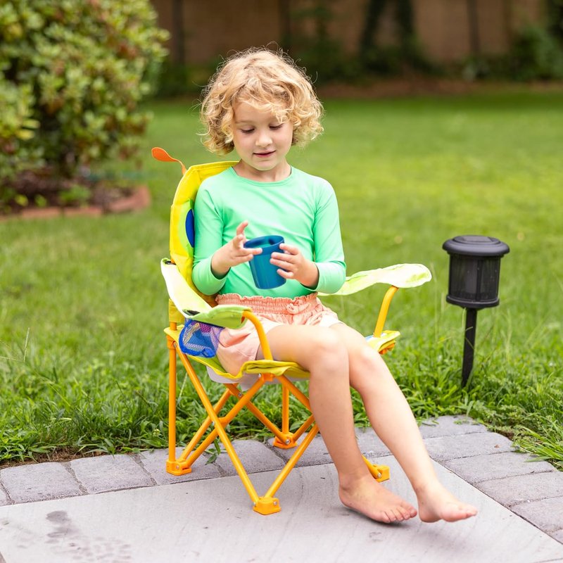 Melissa & Doug Folding Lawn & Camping Chair - Sunny Patch Giddy Buggy Design | Lightweight & Portable