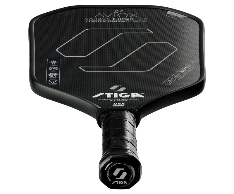 STIGA Aviox Carbon Nomex Pro Pickleball Paddle | Midweight Carbon Fiber Paddle for Power & Speed - Professional Grade - USAPA Approved - Designed in Sweden