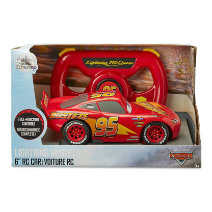 Disney Store Official Lightning McQueen Remote Control Car, Pixar Cars, 15cm/6'', 2.4 GHz, Moves in 4 Directions, Red RC Toy Vehicle, Suitable for Ages 3+