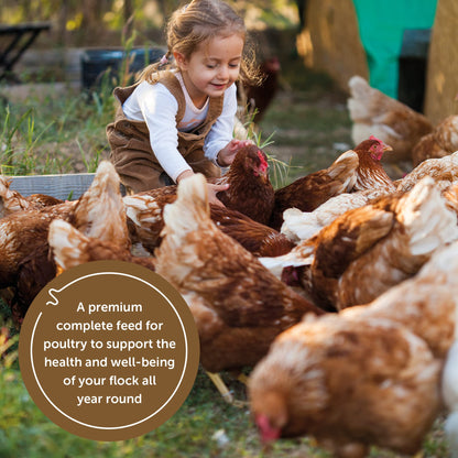 Copdock Mill Range Layers Pellets with Verm-X Chicken Feed 20kg - Premium Quality Complete Feed for Poultry - 100% Natural Mix to Aid Digestion and Protect Against Intestinal Problems