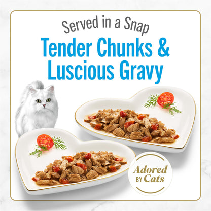 Purina Fancy Feast Petites Ocean Whitefish Entree With Tomato in Gravy Gourmet Wet Cat Food - (Pack of 12) 2.8 oz. Tubs