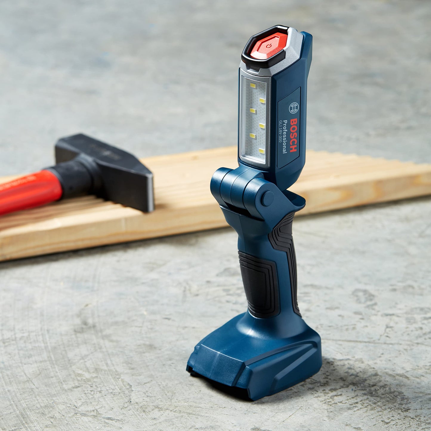 Bosch Professional 18V System Cordless LED Construction Site Floodlight GLI 18V-300 (max. brightness 300 lumen, without battery/charger)