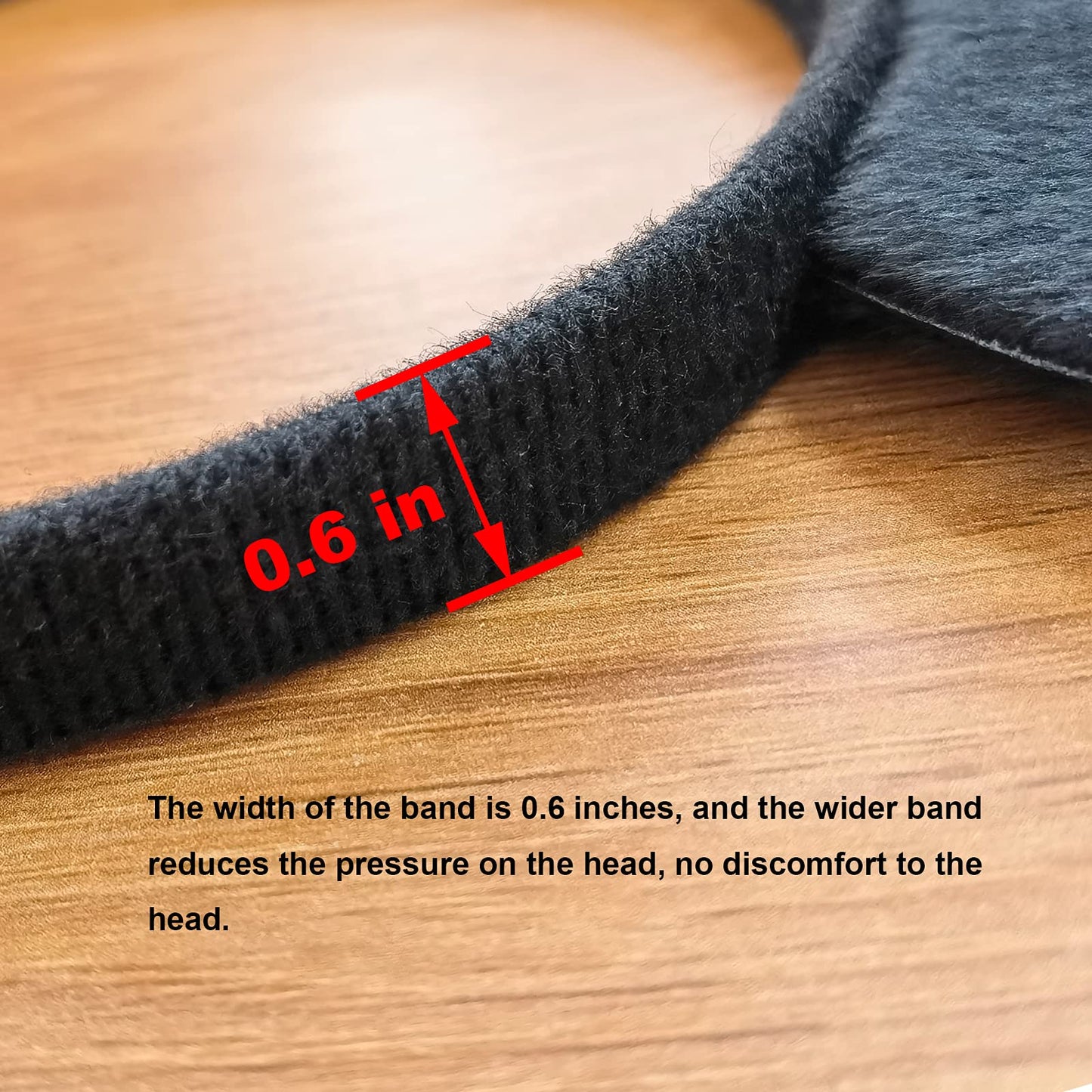 CHuangQi Mouse Ears Headband for Boys and Girls Birthday Party or Celebrations, Solid Black and Red Bow, 12pcs