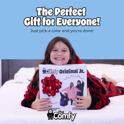 THE COMFY Original | Sherpa Lined Microfiber Fleece Wearable Blanket, Oversized Design with Hood and Pocket, From Shark Tank, for Women & Men, Warm and Cozy Gifts