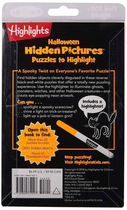 Halloween Hidden Pictures Puzzles to Highlight: Halloween Coloring & Activity Book with Over 300 Hidden Objects to Find (Highlights™ Hidden Pictures® Puzzles to Highlight Activity Books)