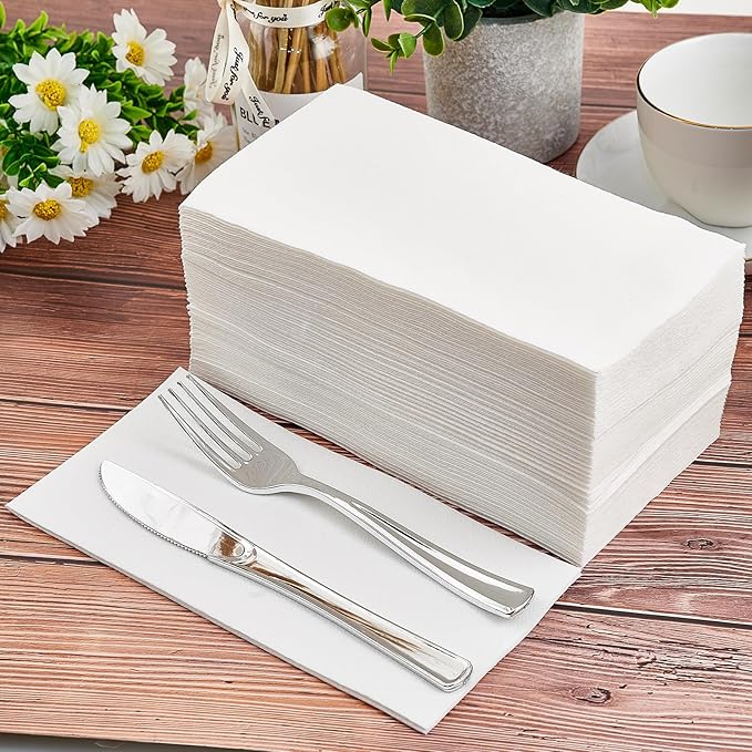 420PACK Disposable Hand Towels for Bathroom, Soft and Absorbent Paper Guest