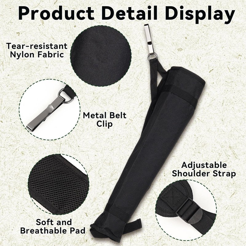 NEATABY Archery Arrow Quiver Holder, Side Hip Arrows Bag, Hip Quivers Adjustable Arrow Backpack Bag Holder for Target Archery Crossbow Compound Recurve Bow Practicing Hunting, Black