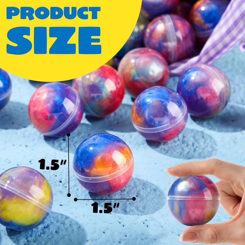 JOYIN Slime Party Favors, 36 Pack Galaxy Slime Ball- Stretchy, Non-Sticky, Mess-Free, Stress Relief, and Safe - Toys for Girls and Boys - Easter, Classroom Reward, Party Supplies, Valentines