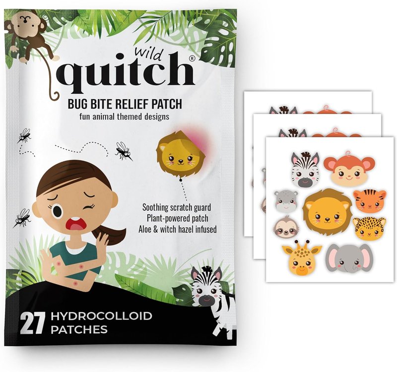 Mosquito Bite Relief Patches for Kids | Safari Animal Design - Effective Anti-Itch Solution for Summer Adventures