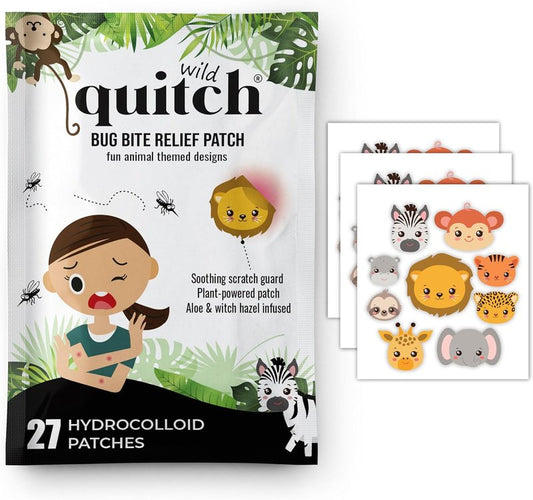 Mosquito Bite Relief Patches for Kids | Safari Animal Design - Effective Anti-Itch Solution for Summer Adventures