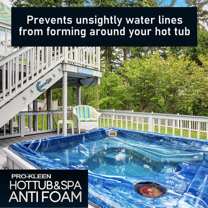 Pro-Kleen MY1446 Tub & Spa Anti Foam for All Hot Tubs & Spas-Easy to Use 5L, Clear (5 Litres)