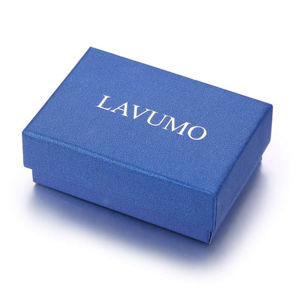 LAVUMO Matching Heart Promise Rings for Couples I Love You Engagement Wedding Ring Band Sets for Him and Her Stainless Steel High Polished Comfort Fit (Men Size 10 & Women Size 7)