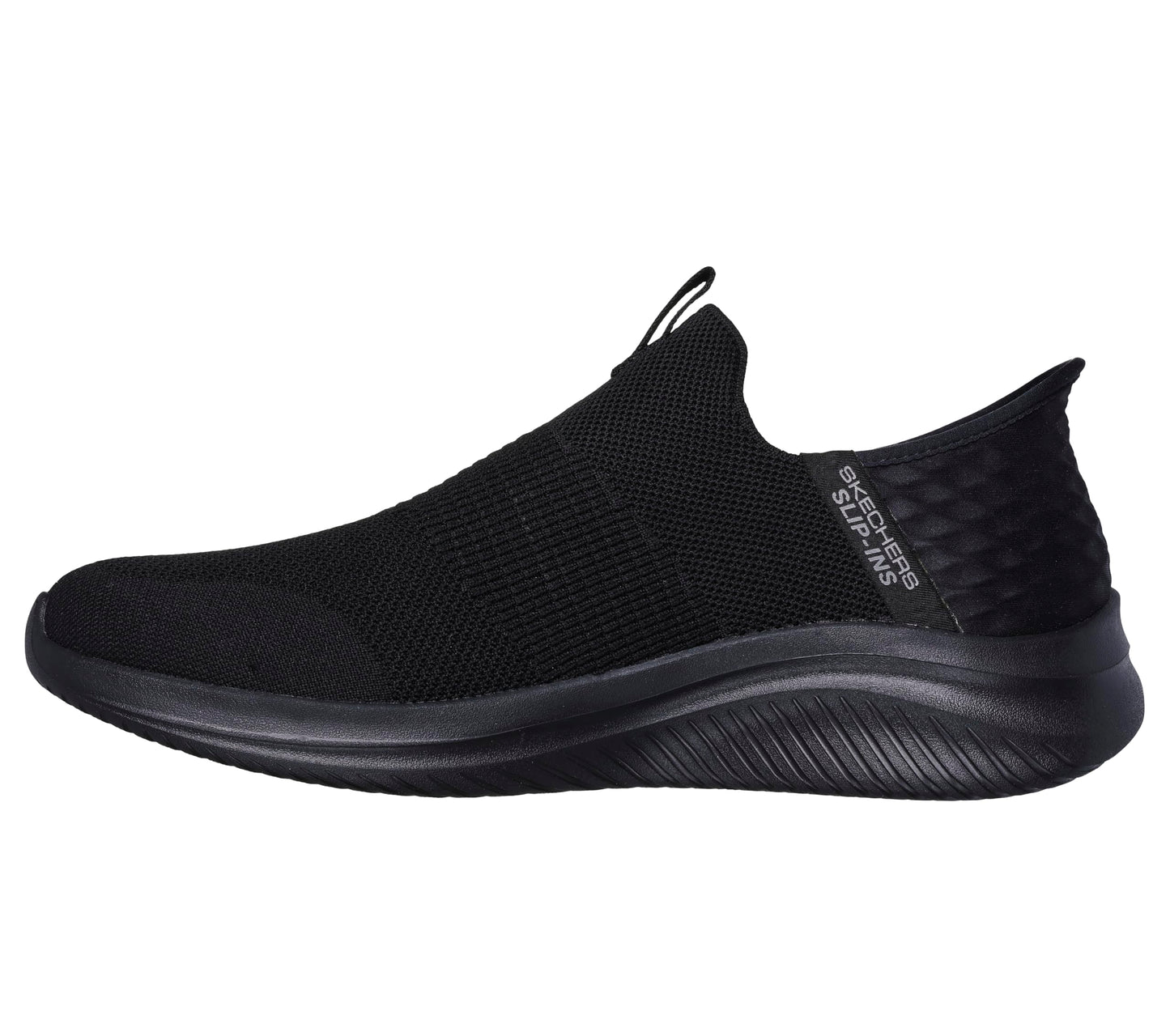 Skechers Men's Ultra Flex 3.0 Smooth Step Sneaker, Black Knit Trim, 10 UK