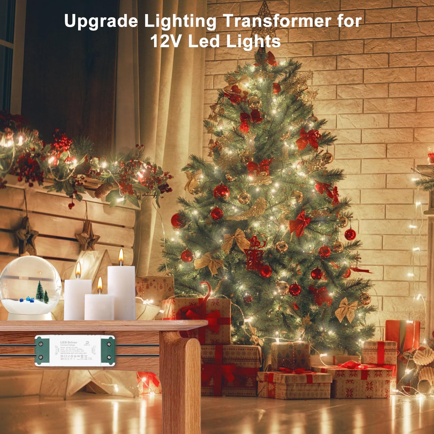 DUSKTEC LED Driver 12V 30W, LED Transformer AC 240V to DC 12 Volt 2.5A, Low Voltage Power Supply Constant Voltage for Strip Lights MR16 GU5.3 MR11 GU4 Bulbs G4 Spotlights