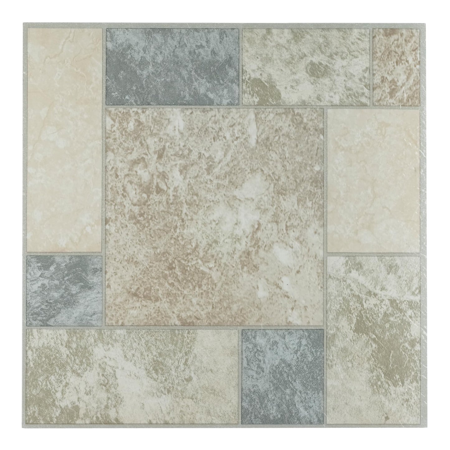 Tivoli Self Adhesive Vinyl Floor Tiles, 45 Tiles - 12" x 12", Light Oak Plank-Look - Peel & Stick, DIY Flooring for Kitchen, Dining Room, Bedrooms, Basements & Bathrooms by Achim Home Decor