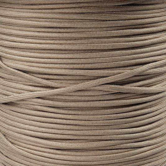 550lb Paracord - Durable 7 Strand Type III Nylon Cord for Indoor & Outdoor Use | Light Brown (50 ft)