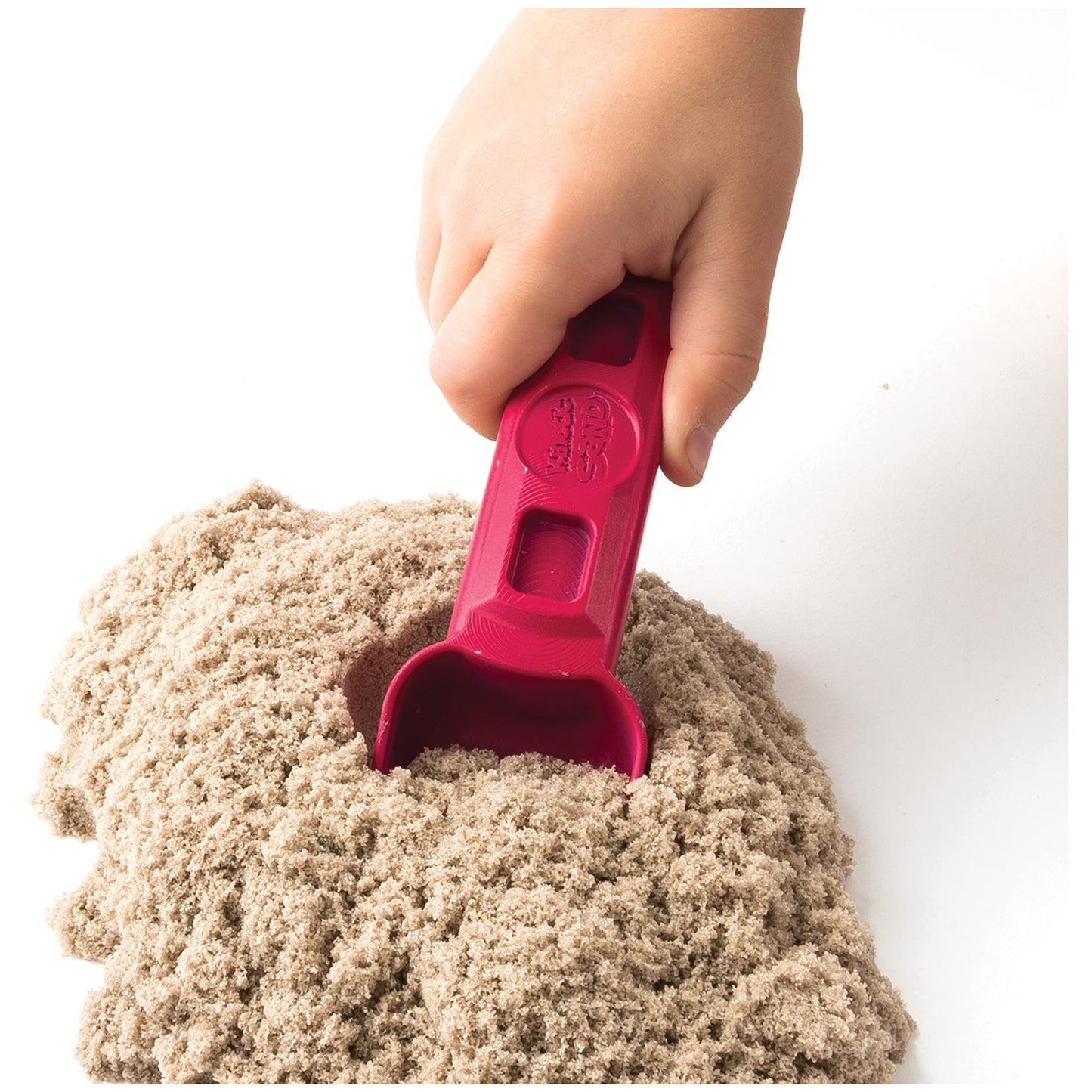 Kinetic Sand Folding Sandbox comes with 2LBS of Non-Toxic Play Sand, 7 Tools and Activity Space Educational Creative Kid's Sensory Toys for Boys and Girls Aged 3+