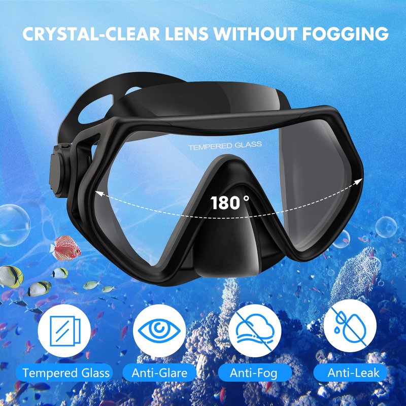 Snorkeling Gear for Adults, Snorkel Set for Adults