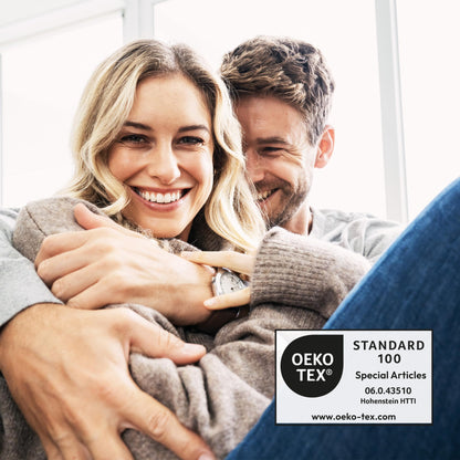 Beurer HK 41 Heating Pad Cuddly Heat Pad with 3 Temperature Settings and Automatic Shut-Off, Machine Washable, Made in Europe, White/Grey