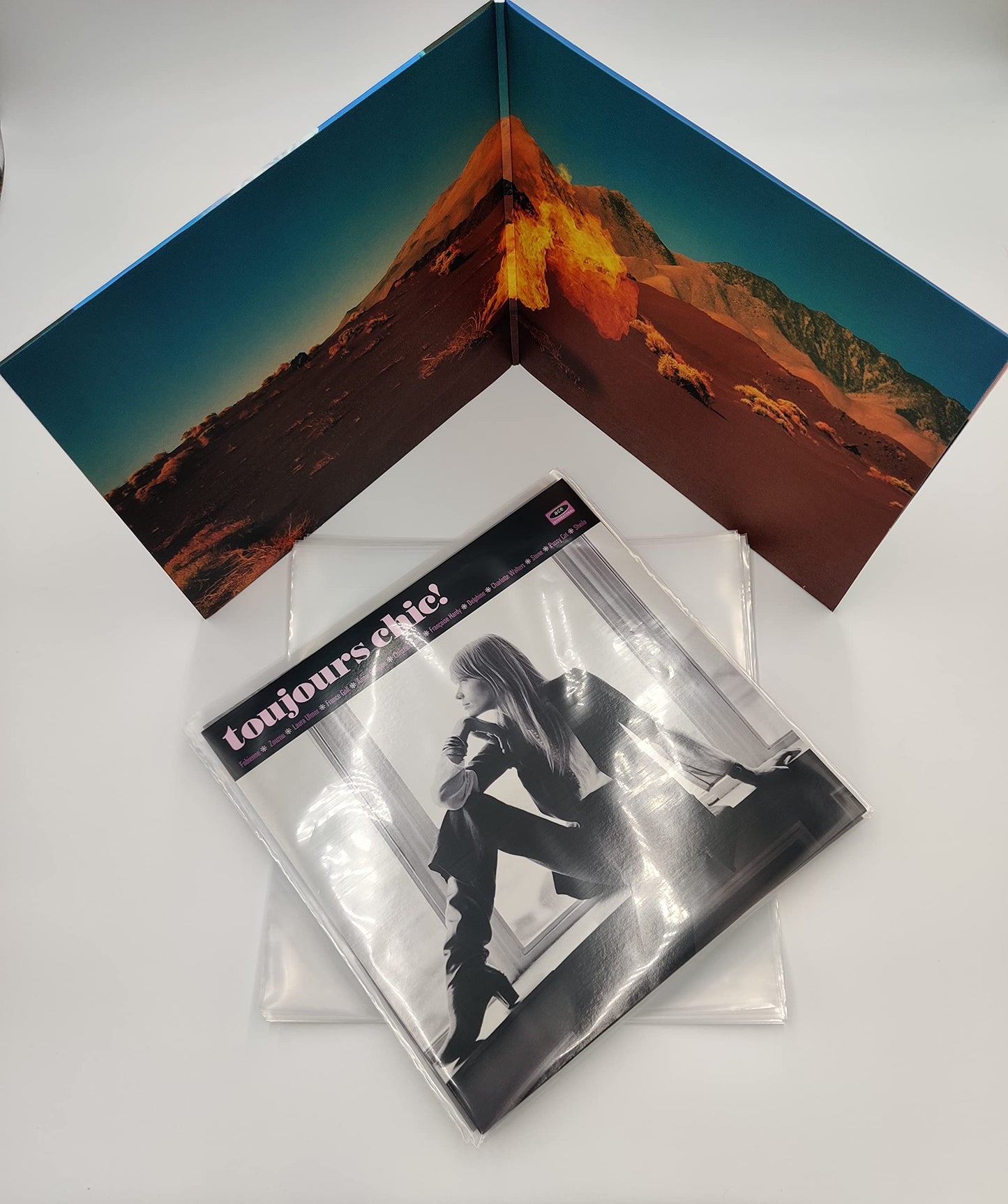 12" inch Vinyl Record 450 Gauge Polythene Sleeves Premium Quality Pack of 50
