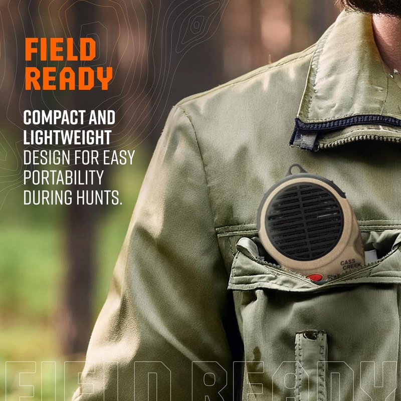 Cass Creek Ergo Electronic Turkey Call, Compact Hunting Caller with Authentic Digital Sounds, Loud and Portable Game Call for Beginners and Experts
