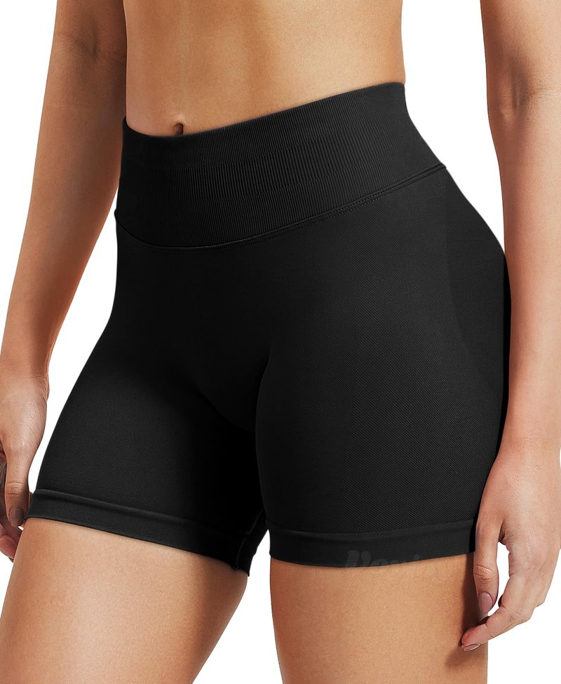 VOYJOY Women Workout Impact Shorts 2.5"/ 3.6"/ 4.5"/ 6" Scrunch Butt Lifting Gym Seamless Booty Biker Shorts Mint Green