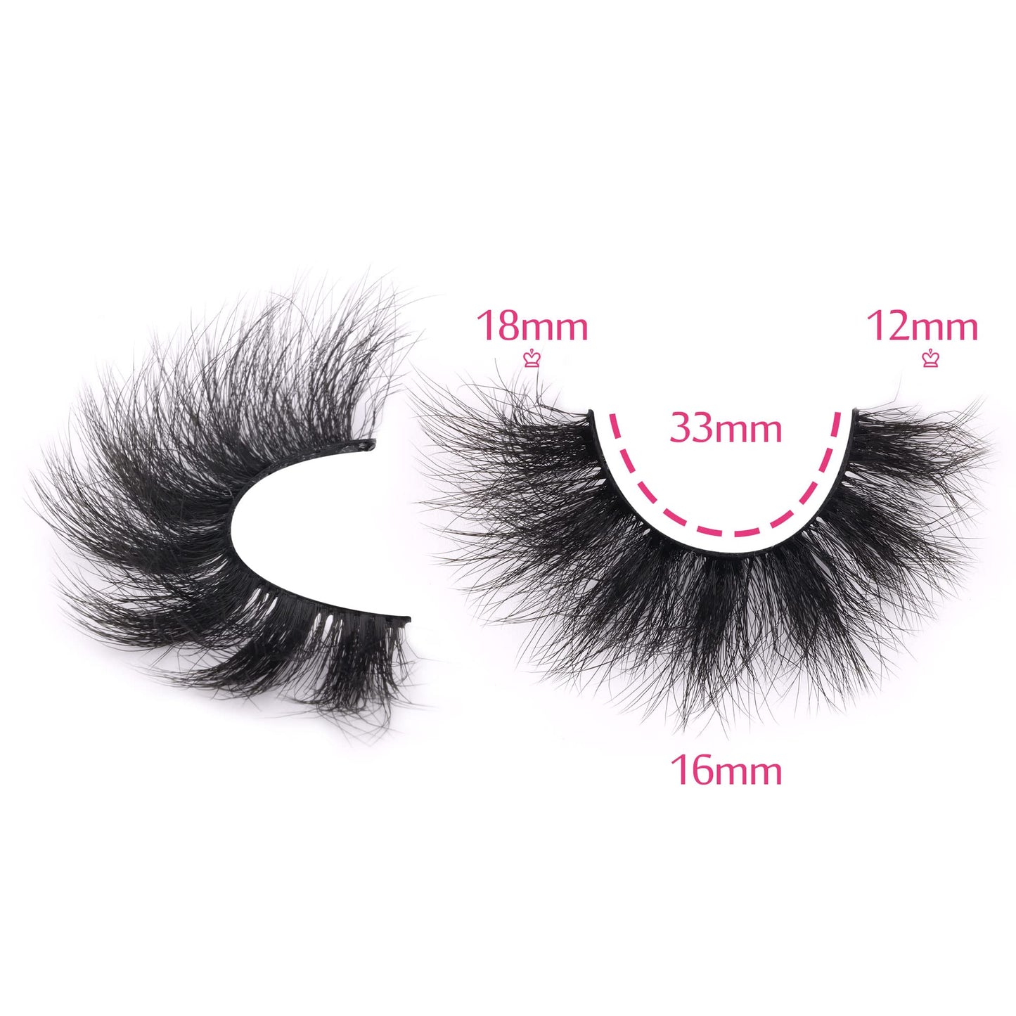 Mink Lashes 8D False Eyelashes Wispy Eye Lashes Cat-Eye Long 18 MM Dramatic FANXITON 7 Pairs Pack Volume Thick Faux Mink Lashes Multipack