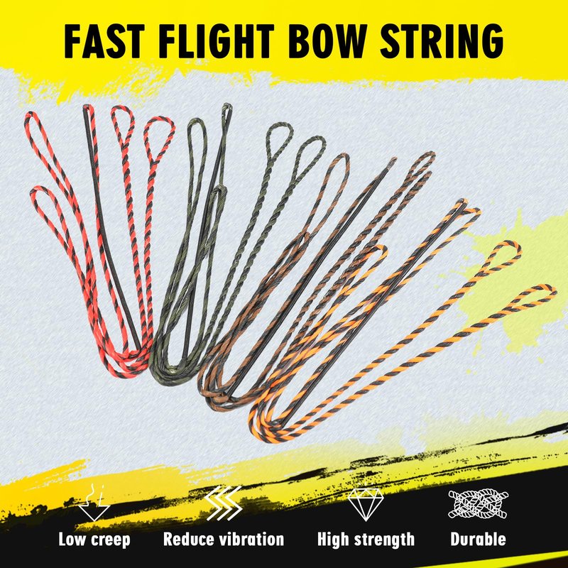LWANO D97 Flemish Twist Bow String, 54-70in, 16 Strands