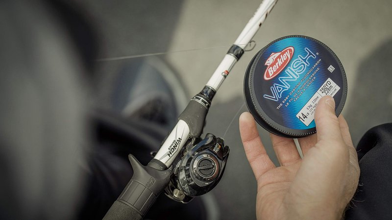 Berkley Vanish® Leader Material Coil, Clear, 50lb | 22.6kg, 30yd | 27m Fluorocarbon Fishing Line, Suitable for Saltwater Environments