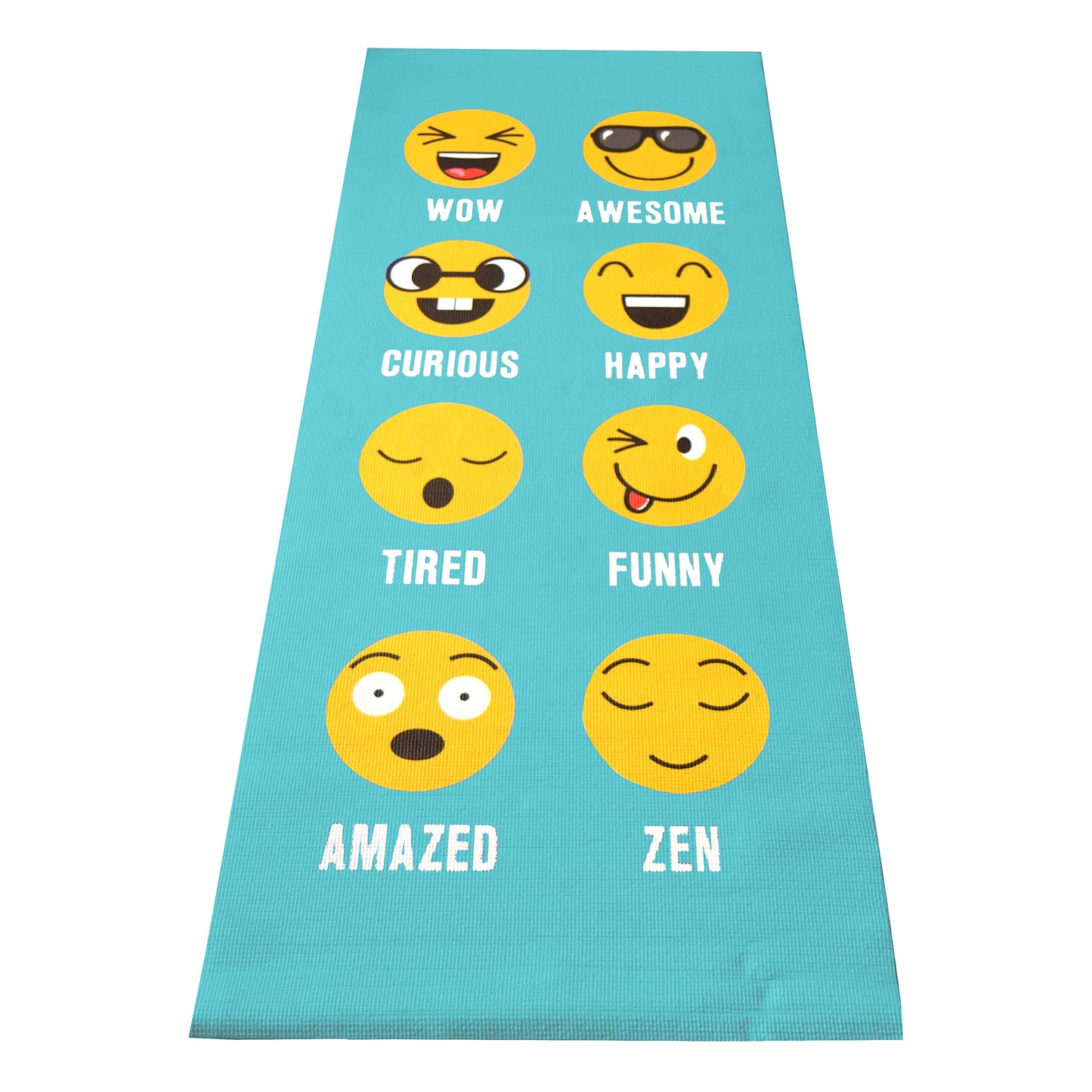 Bean Products Yoga Mat for Exercise - Non Slip Thick Comfortable Workout Floor Mat for Adults and Kids - Eco Friendly Foldable Yoga Mat for Yoga, Pilates, Gym and Stretching