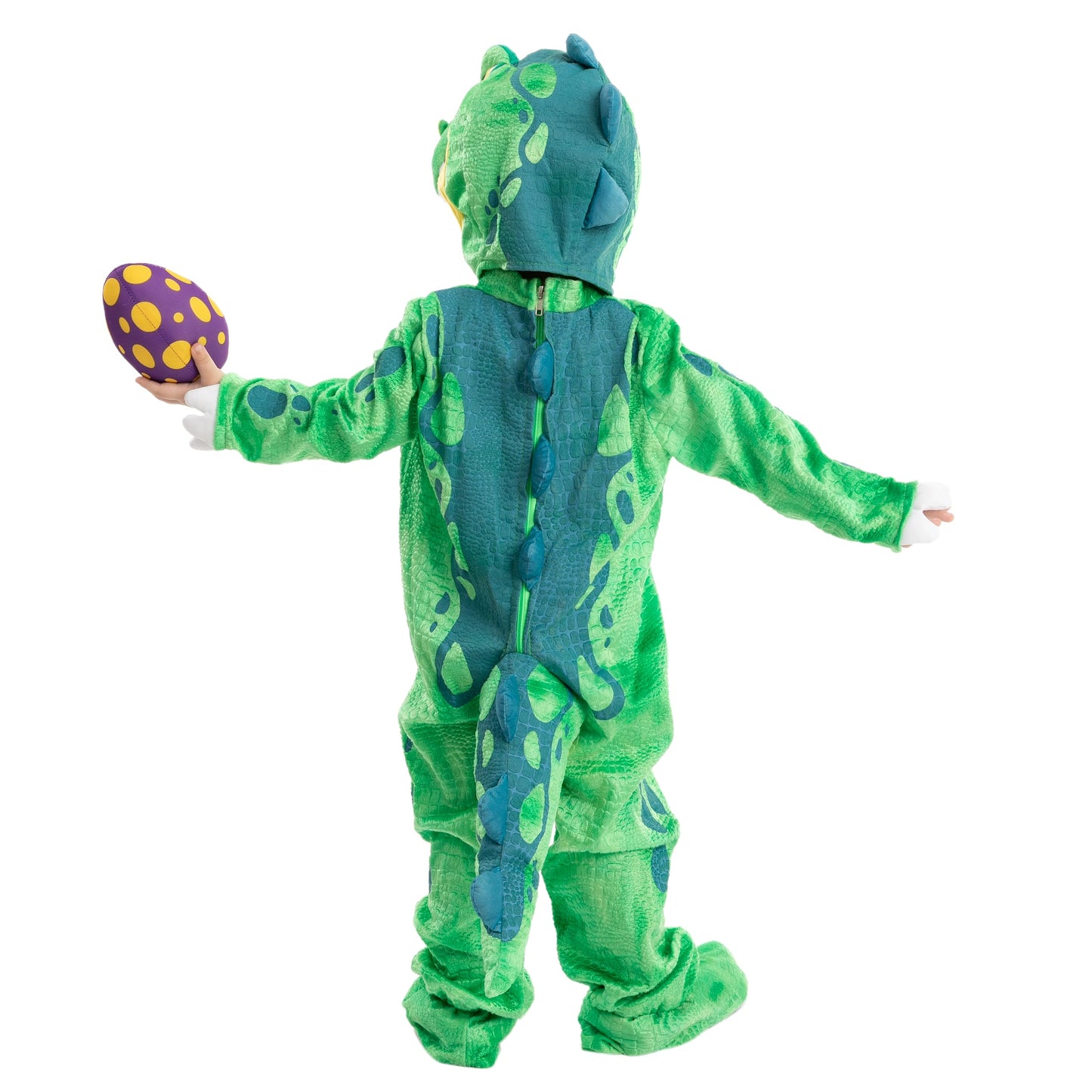 Spooktacular Creations Halloween Dinosaur Costume Kids, T-Rex Costume Outfit with Egg for Toddler Child Dress Up Party