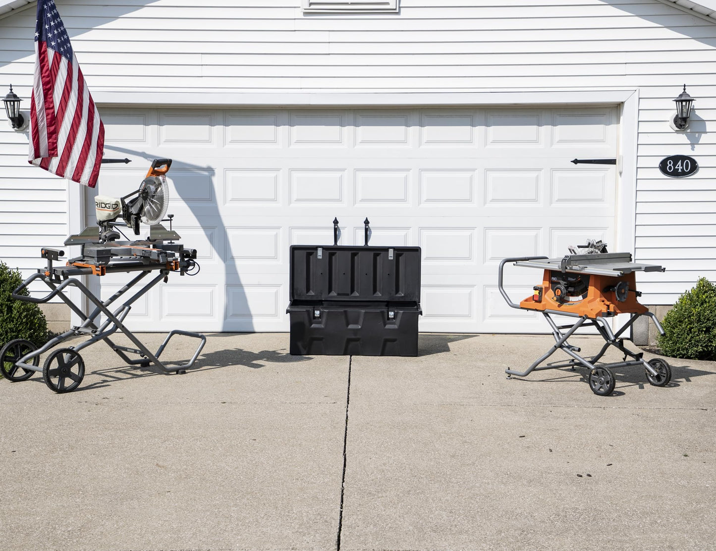 Buyers Products 1712240 Black Poly All-Purpose Storage Chest , 6.3 cu. ft, Made In The USA, Dent-Resistant Lockable Storage Box for Truck, Trailer, Dock, or Deck, High-Density Polyethylene