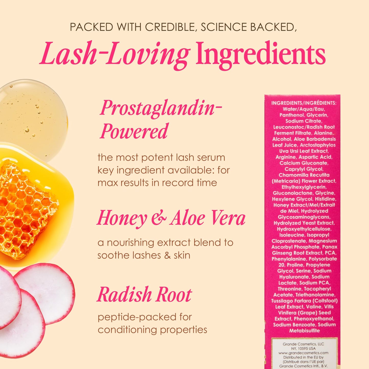 Grande Cosmetics GrandeLASH-MD Lash Enhancing Serum - Award-Winning Formula for Longer, Thicker-Looking Lashes - 4 ml
