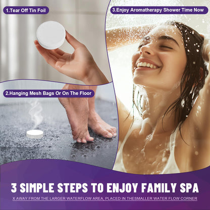 Shower Steamers Aromatherapy, Christmas Stocking Stuffers for Teen Girls for Women Mom Her, 8-Pack Shower Bombs, White Elephant Gifts, Organic Essential Oils Relaxation & Self Care Gifts for Men