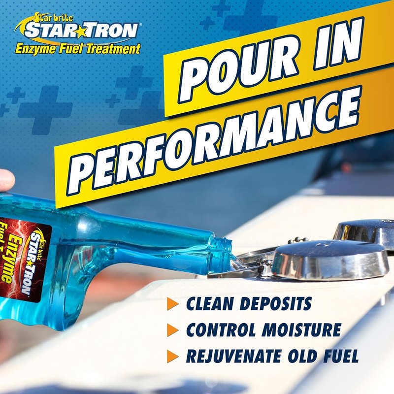 Star Tron Enzyme Fuel Treatment - Concentrated Fuel Stabilizer for Gasoline | 32 Fl. Oz. - Treats Up to 512 Gallons