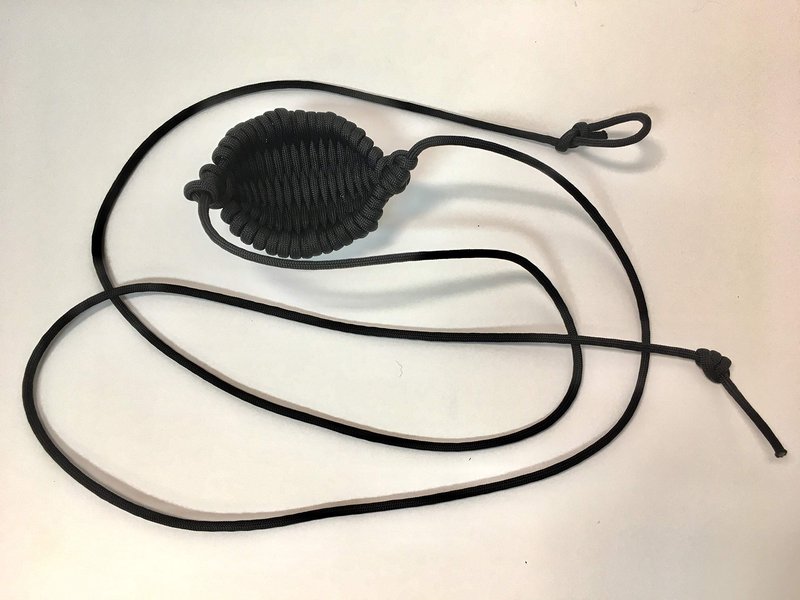 Paracord Shepherd Sling (Old-Fashioned Slingshot) Handmade by David The Shepherd (Black)