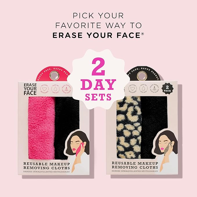 ERASE YOUR FACE Reusable Makeup Remover Cloths