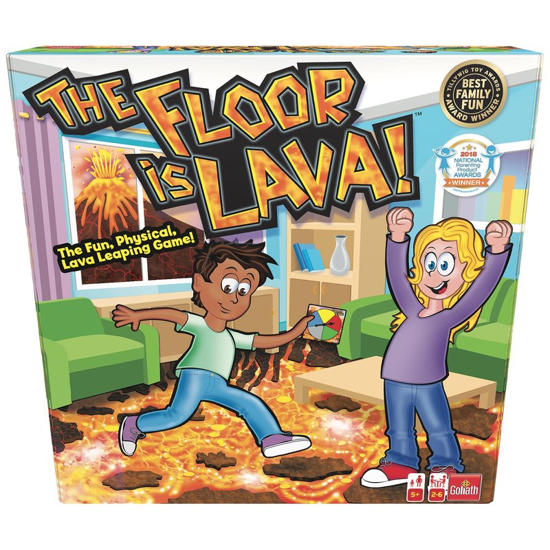 Goliath The Original The Floor is Lava! Game by Endless Games - Interactive Game For Kids And Adults - Promotes Physical Activity - Indoor And Outdoor Safe - Classic Edition