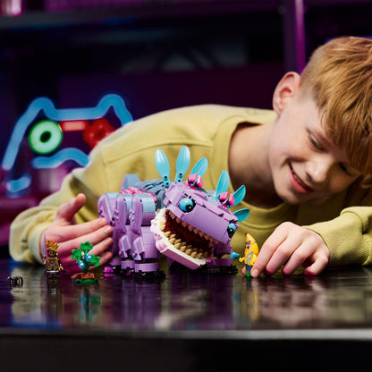 LEGO Fortnite Klombo Toy - Play & Display Dino Figure with Oro and Island Peely Minifigures, plus Accessories - Gamer Gift for 10+ Year Old Boys, Girls & Fans - 77077