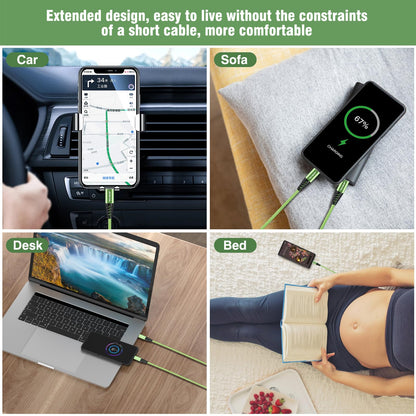 Bynccea USB C Cable to USB C Charger Cable 4-Pack 10ft Fast Charging USB C Cable, Nylon Braided 60W(5A) Type C to Type C Charging Cable for Phone 17/16 15/15 Pro/15 Plus/15 Pro Max S22 S23 Note 20