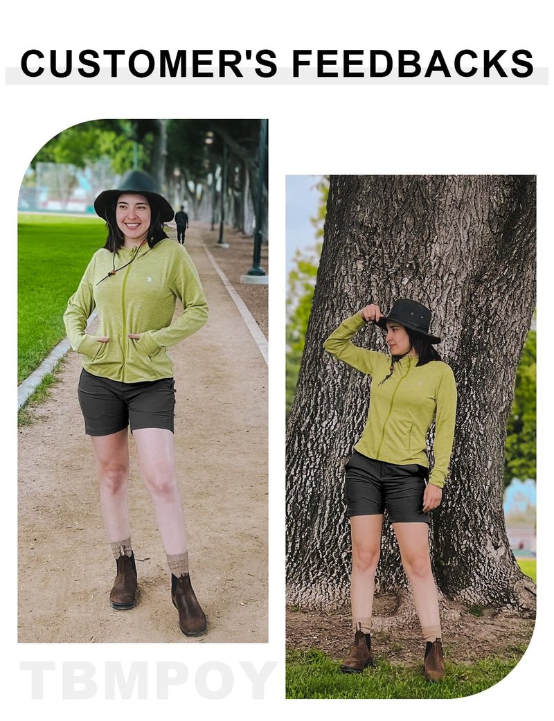 TBMPOY Womens 6" Hiking Cargo Shorts Quick Dry with Pockets Lightweight Work Golf Short Outdoor Active Summer for Women Black XL