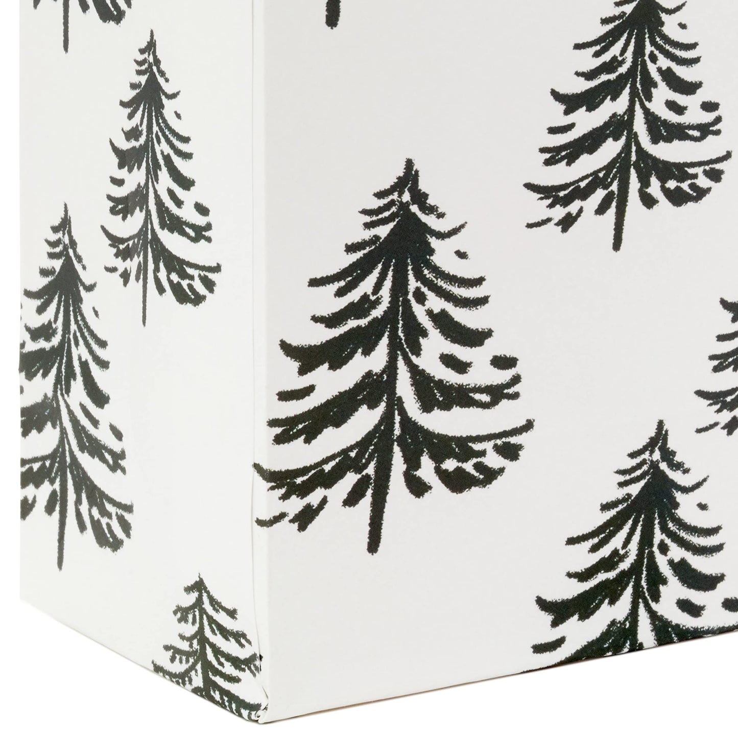 Hallmark 6" Small Holiday Gift Bags (8 Bags: Winter Foliage, Rustic Snowman, "Joy" on Red, Black and White Trees) for Gift Cards, Winter Wedding Party Favors, Teacher Presents