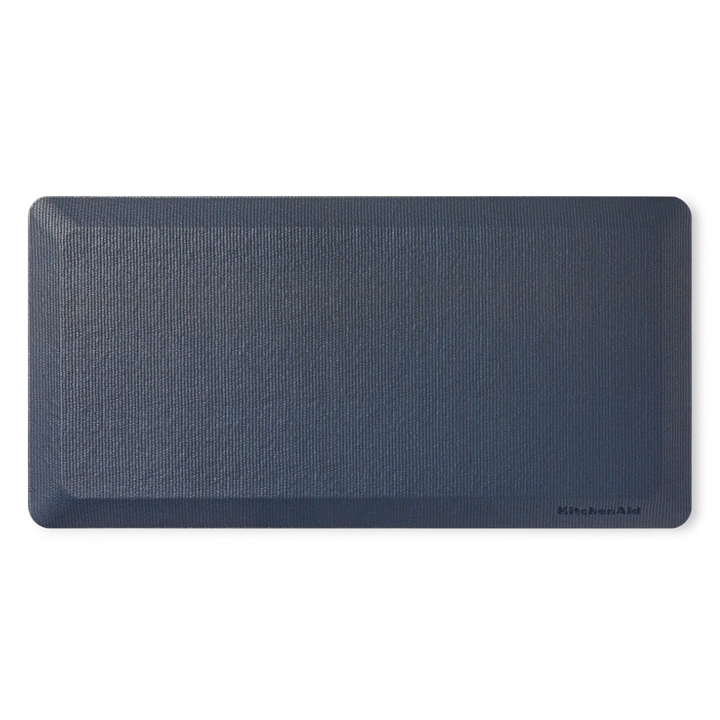 KitchenAid Gourmet Series Kitchen Comfort Gel Mat, Solid Basketweave, Ink Blue, 20"x39"