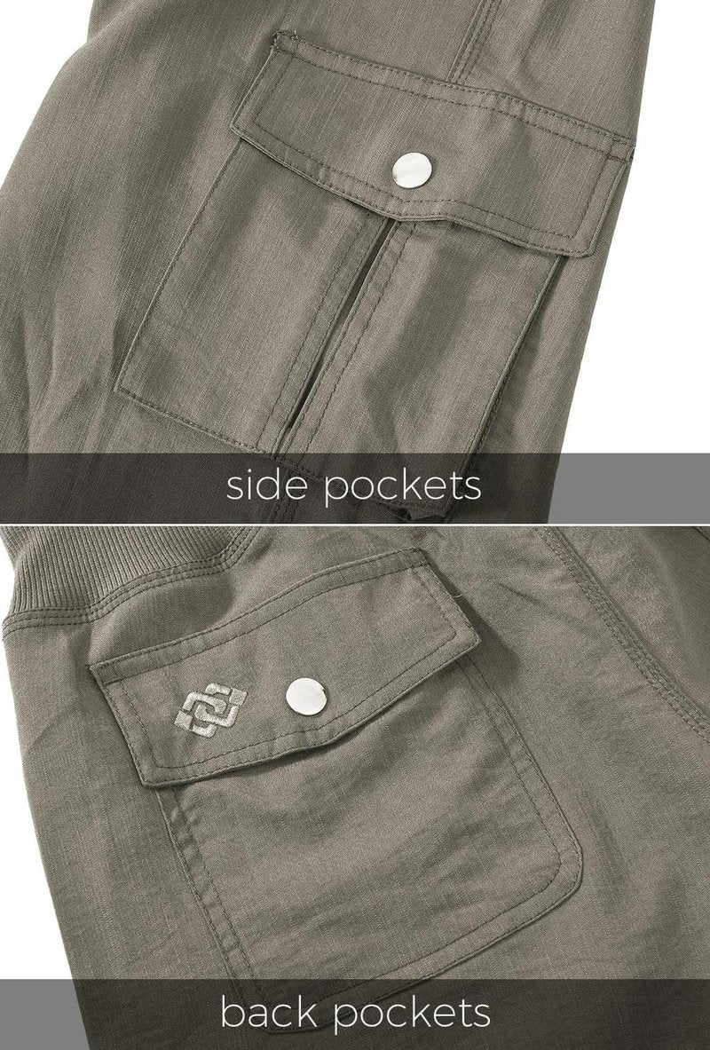 Womens Capris with Pockets - Lightweight Casual Cargo Pants for Hiking | Loose Fit, Dressy Style