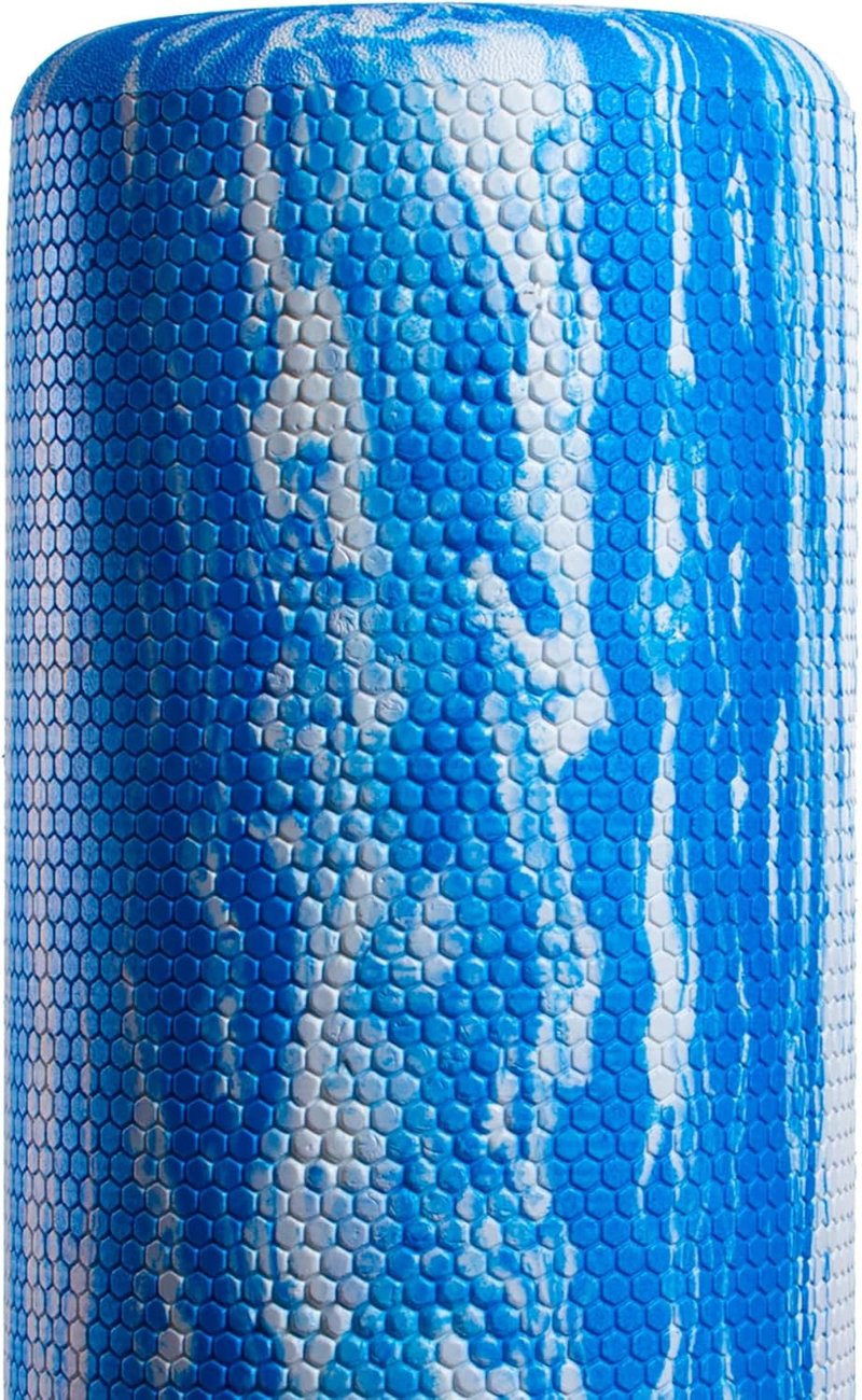 PRO-ROLLER Foam Roller - Standard Density for Back Massage & Deep Tissue Relief | 36" x 6", Blue