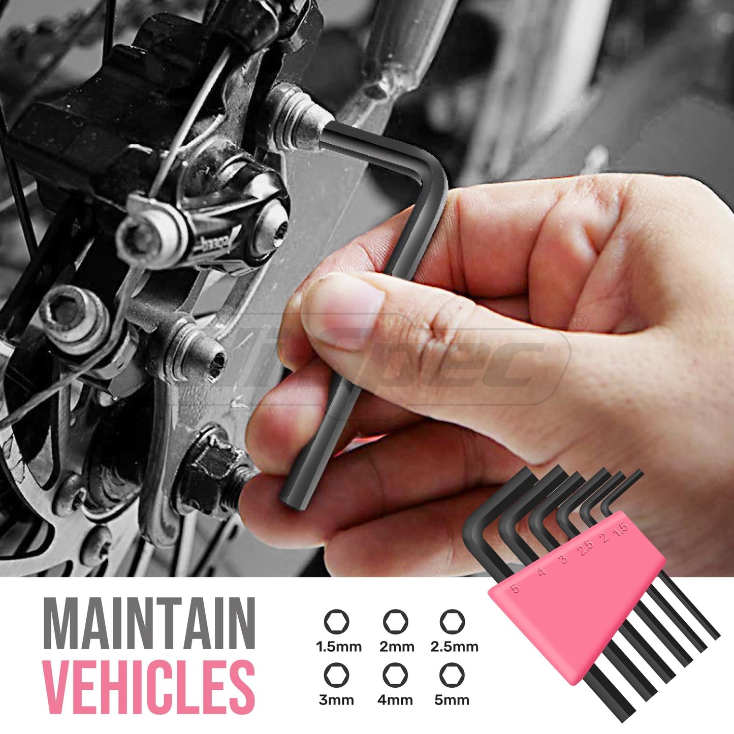 Hi-Spec Tool Set 25pc Pink Household DIY Tool Kit for Women. Small Mini Tool Box Set of Starter Basic Ladies Tools