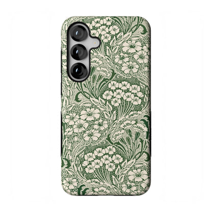 Casely Galaxy S25 Plus Case | Ink & Iris | Vintage Floral | Compatible with MagSafe | Bold Protective Design